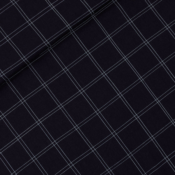 SYAS- Linnen viscose Blend - Double Grid € 21 /m